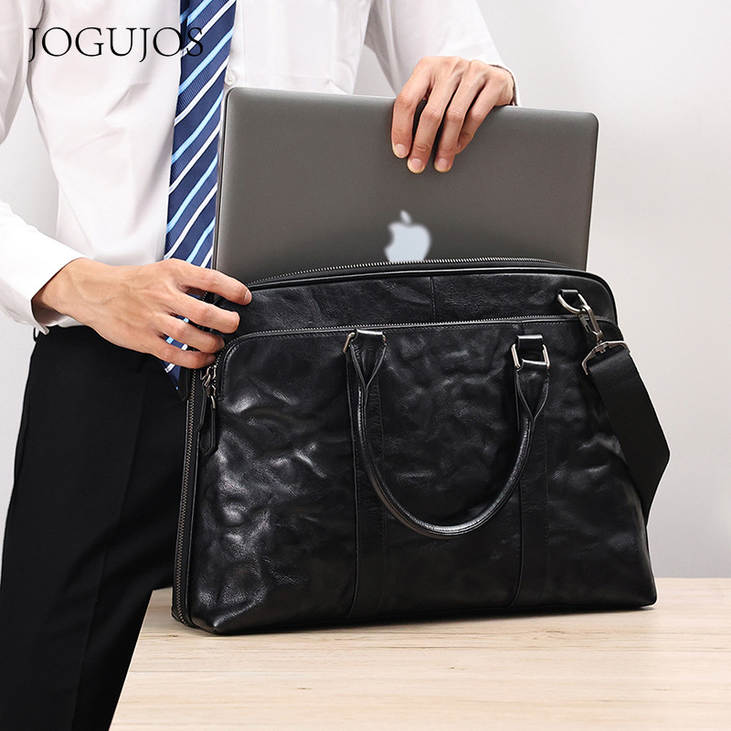 Leather Briefcase - Tas Selempang Kulit Asli Pria 2025,