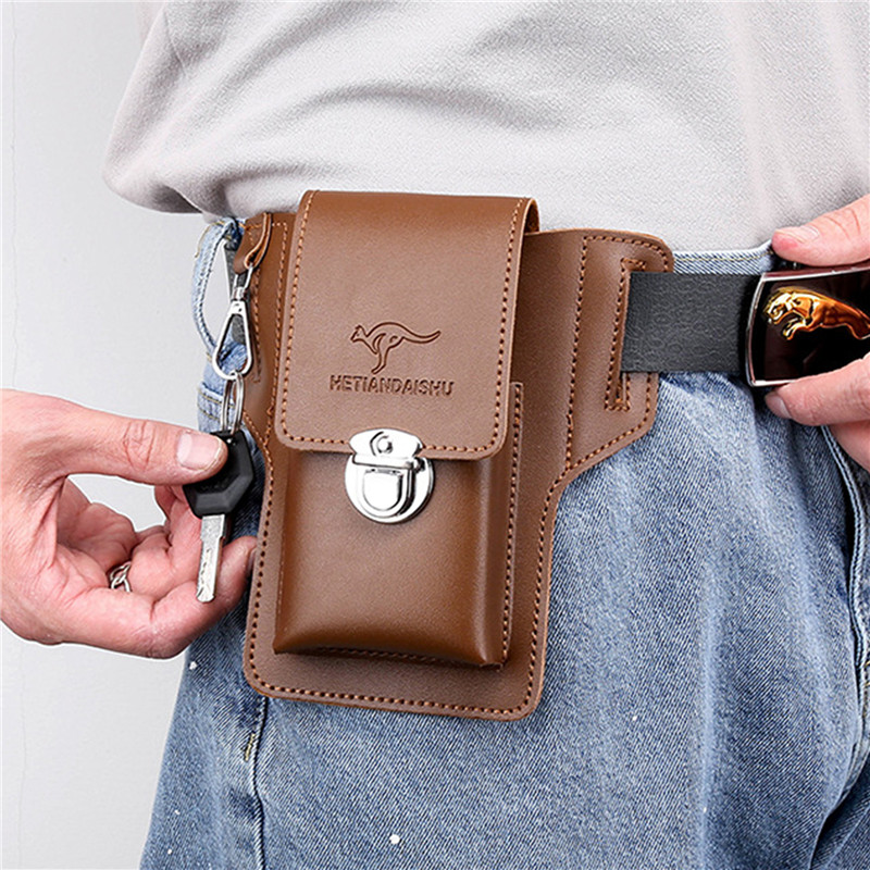 Tas sabuk ponsel untuk pria, t - Leather Wallet Men ulasan dan harga