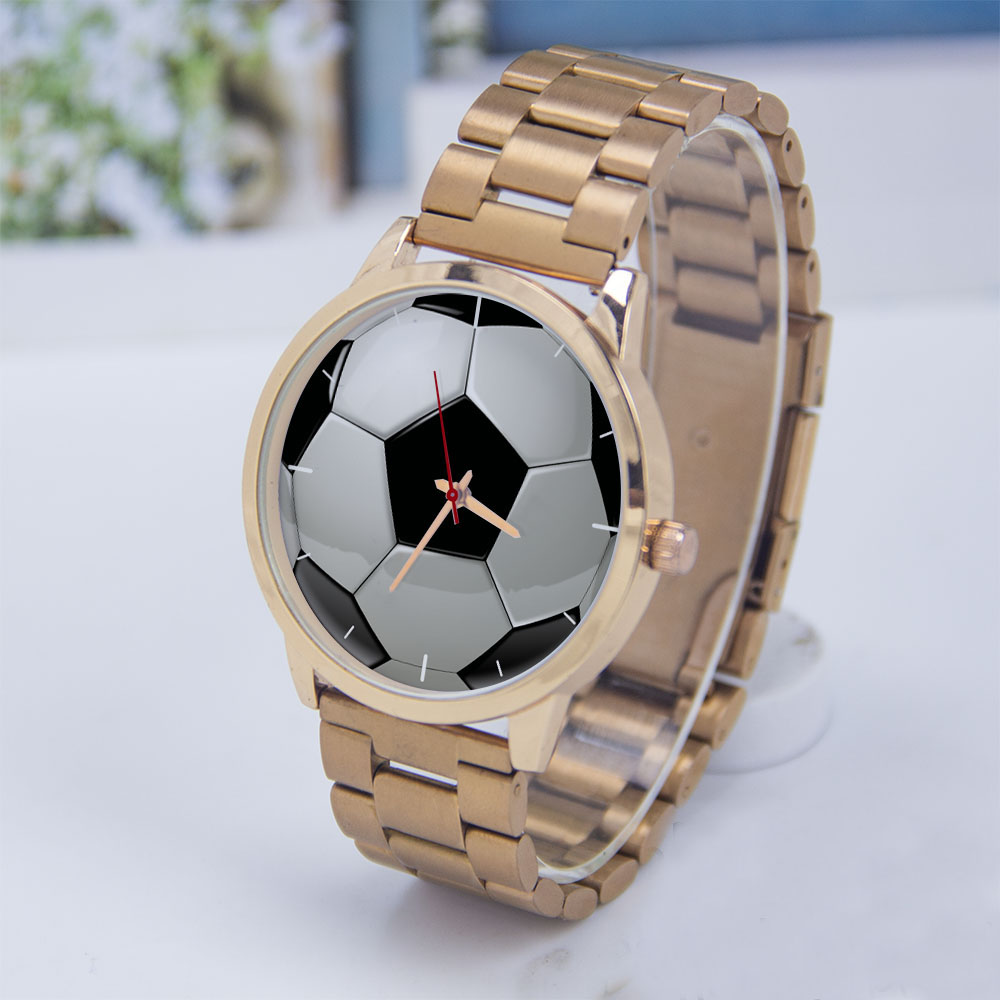 Jam Tangan Pria Desain Sepak B - Gold Plated Jewelry ulasan dan harga