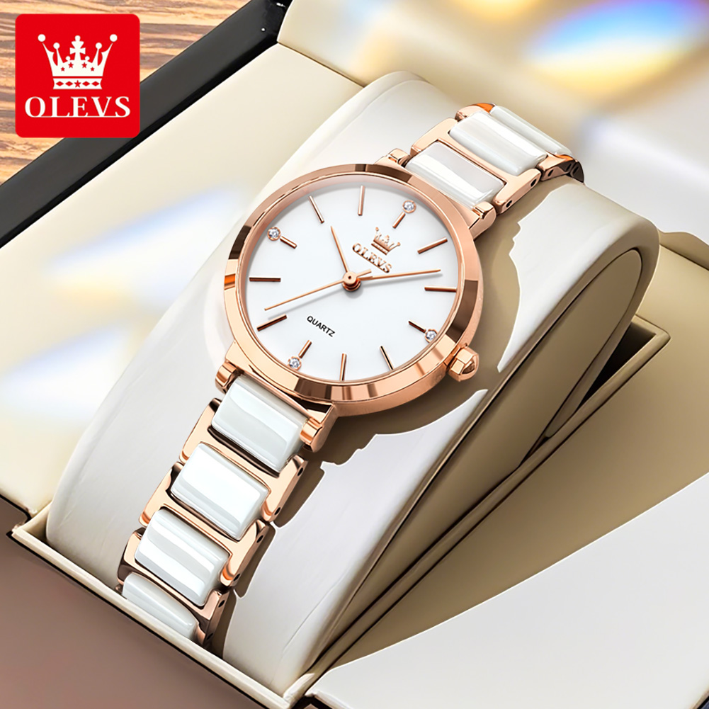Jam Tangan Wanita OLEVS 5877 M - Luxury Gift Set ulasan dan harga