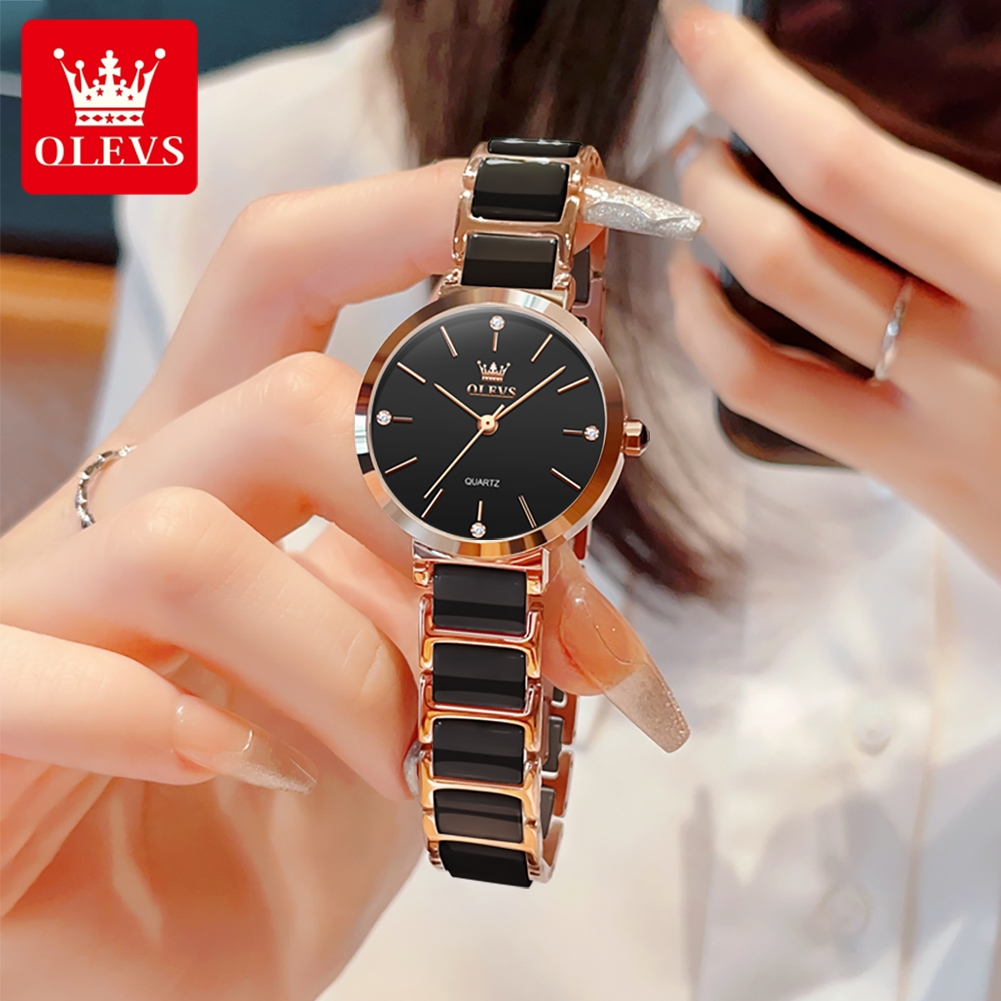 Jam Tangan Wanita OLEVS 5877 M - Luxury Gift Set ulasan dan harga