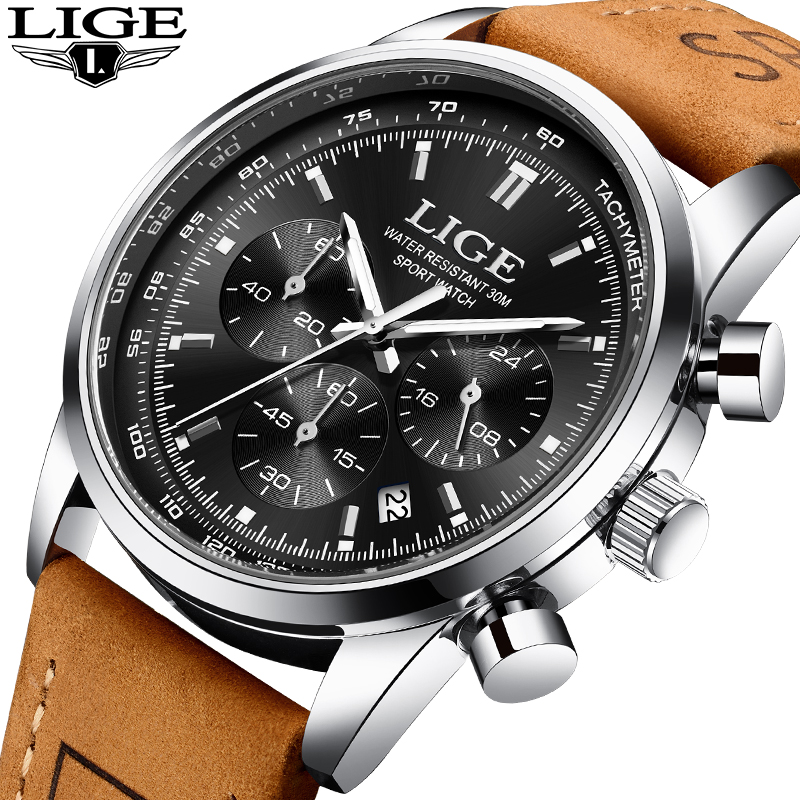 LIGE Jam Tangan Kuarsa Mewah L - Luxury Watch Men ulasan dan harga
