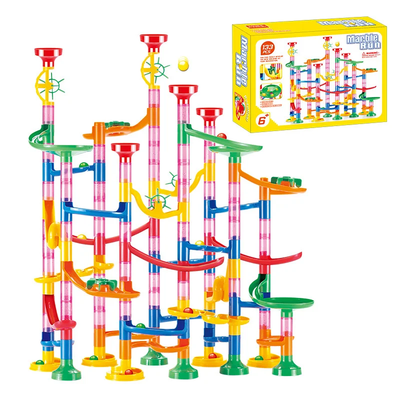 50-142PCS Mainan Bola Labirin  - Marble Coaster Set ulasan dan harga