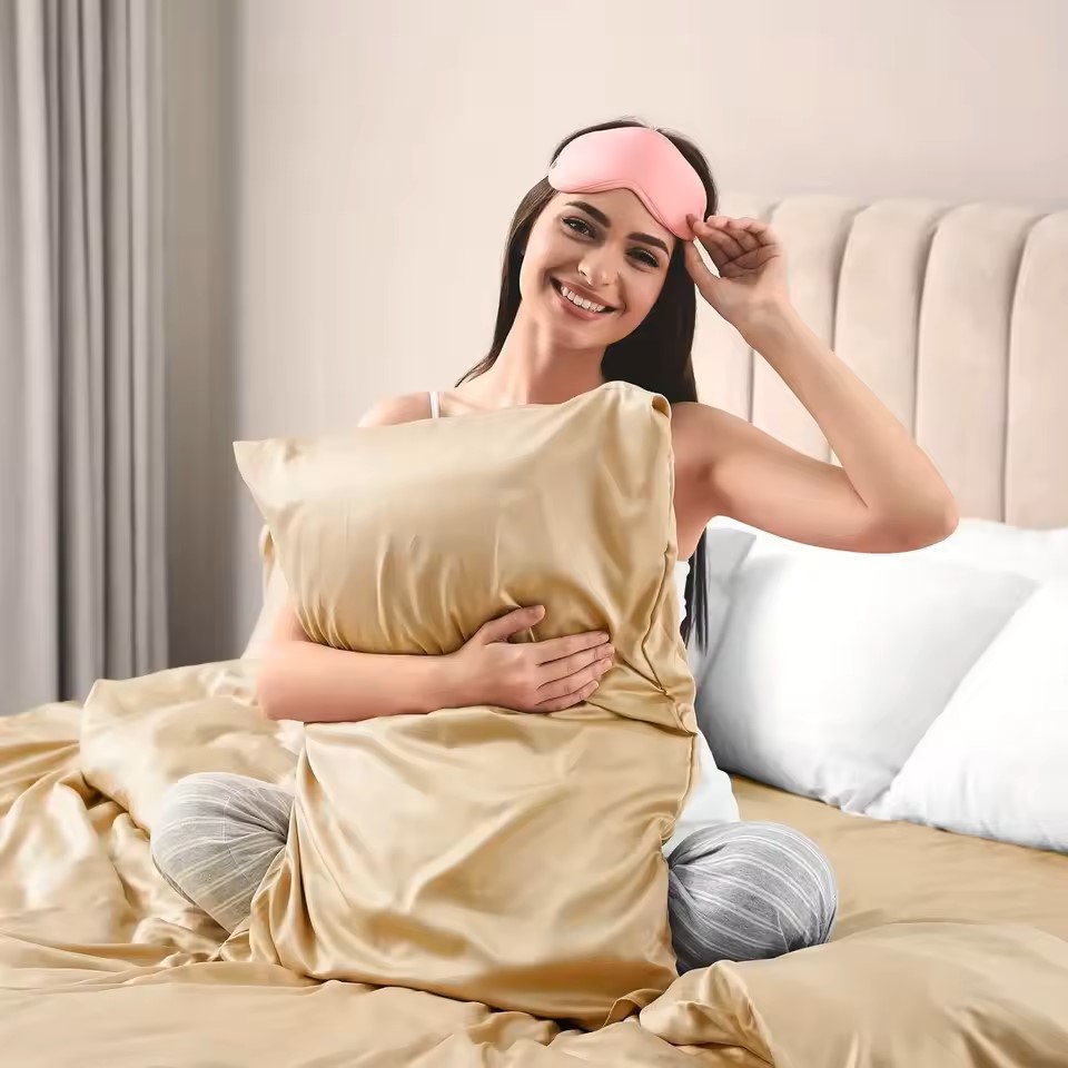 1 Buah Sarung Bantal Satin unt - Silk Pillowcase ulasan dan harga