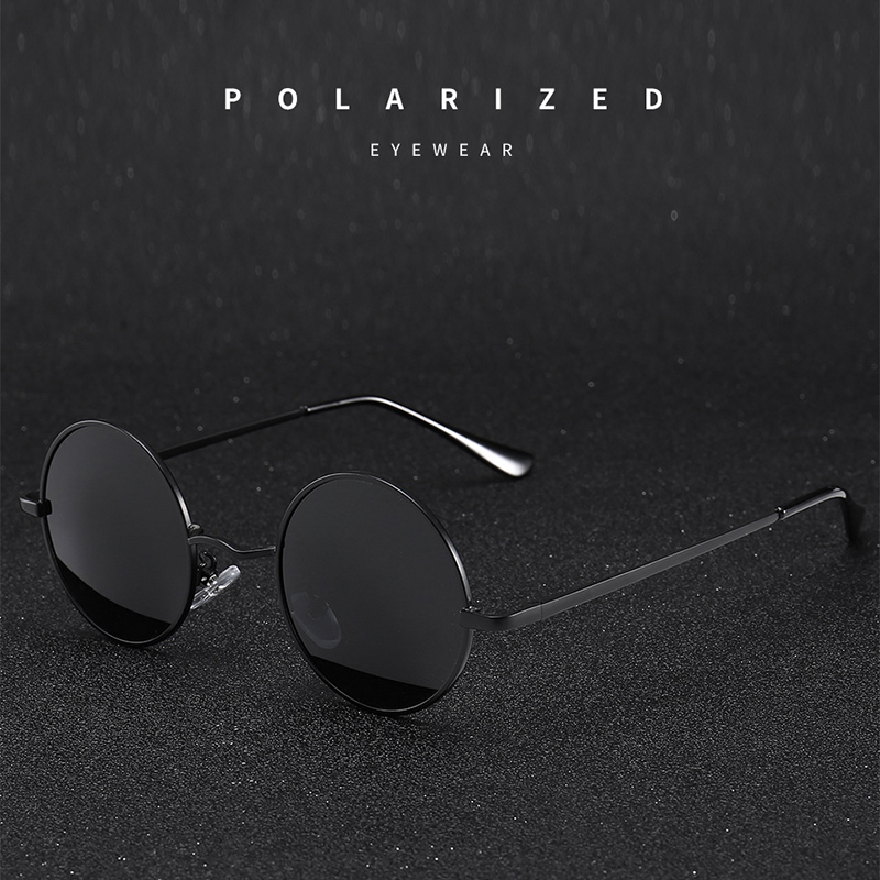Kacamata Hitam Bulat Retro Vin - Designer Sunglasses ulasan dan harga